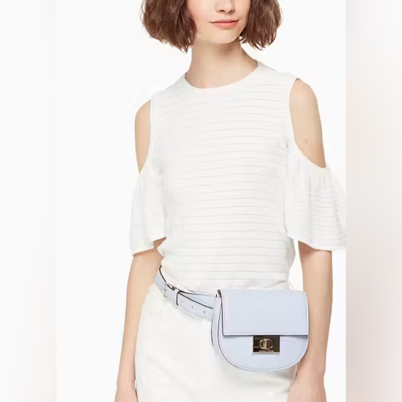 Kate Spade Lavender Greenwood Place Rita Pebbled Leather Belt Bag - Picture 6 of 17